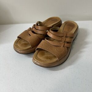 Women's Casual Tan Slide Sandals